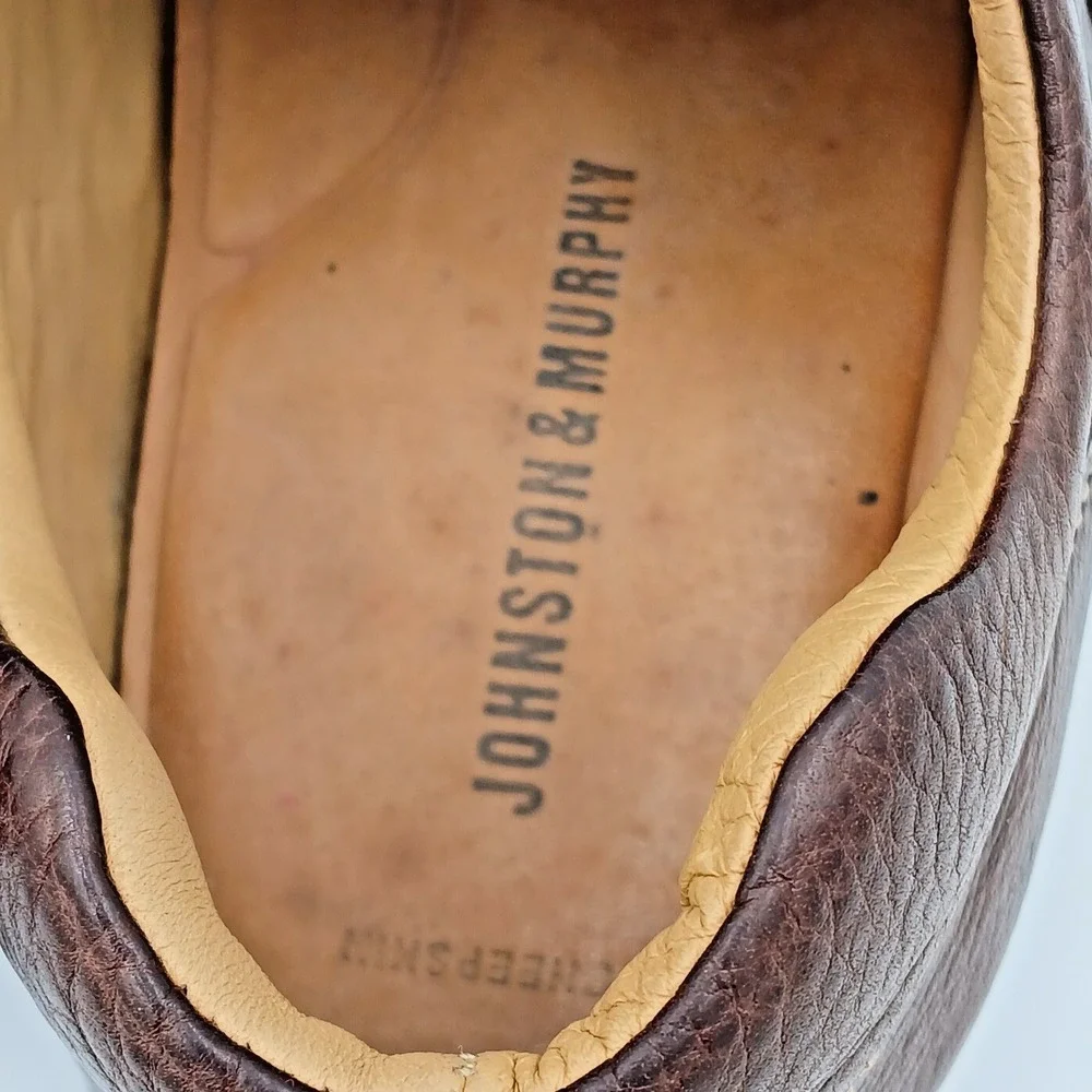 Johnston & Murphy Mens Size 9.5M Dress Shoes Brown Leather Oxford 20-7223‎
